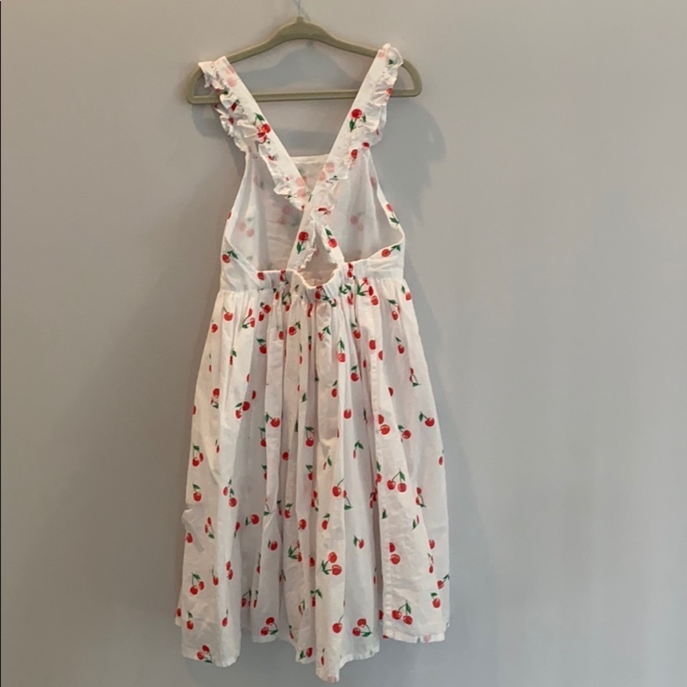 Sunuva Cherries Pinafore Girls Dress - Picture 3 of 9